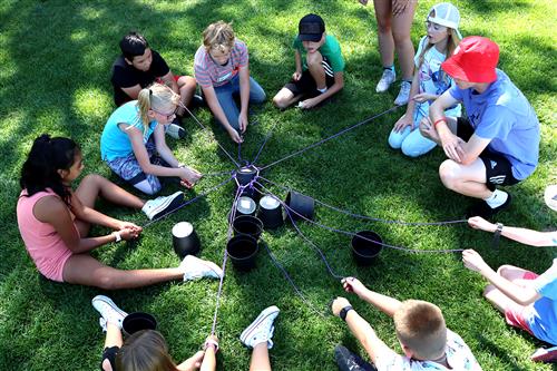 Fifth graders take on challenges and learn teamwork