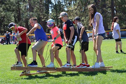 Fifth graders take on challenges and learn teamwork