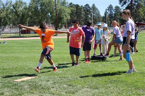 Fifth graders take on challenges and learn teamwork