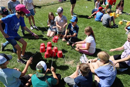 Fifth graders take on challenges and learn teamwork