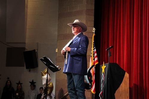 Jace Glick emcees the STARS awards