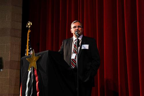 Supt. Dan Snowberger speaks at the STARS awards