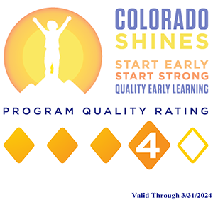 Colorado Shines program quality rating - 4 -- valid through 3-31-24